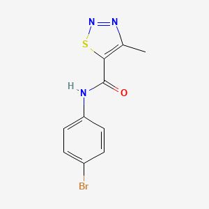 molecular formula C10H8BrN3OS B2884534 N-(4-bromophenyl)-4-methyl-1,2,3-thiadiazole-5-carboxamide CAS No. 183306-30-1