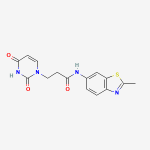 3-(2,4-dioxo-3,4-dihydropyrimidin-1(2H)-yl)-N-(2-methylbenzo[d]thiazol-6-yl)propanamide