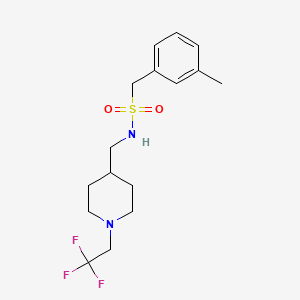 1-(3-Methylphenyl)-N-[[1-(2,2,2-trifluoroethyl)piperidin-4-yl]methyl]methanesulfonamide