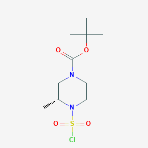 Tert-butyl (3R)-4-chlorosulfonyl-3-methylpiperazine-1-carboxylate
