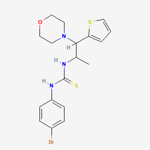 1-(4-Bromophenyl)-3-(1-morpholino-1-(thiophen-2-yl)propan-2-yl)thiourea