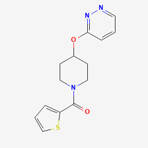 (4-(Pyridazin-3-yloxy)piperidin-1-yl)(thiophen-2-yl)methanone