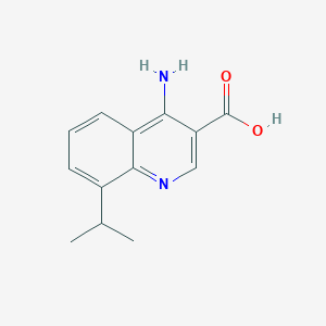 4-Amino-8-isopropylquinoline-3-carboxylic acid