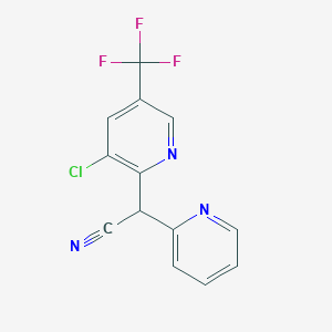 2-[3-Chloro-5-(trifluoromethyl)-2-pyridinyl]-2-(2-pyridinyl)acetonitrile