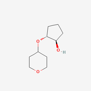 (1R,2R)-2-((tetrahydro-2H-pyran-4-yl)oxy)cyclopentan-1-ol