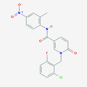 1-(2-chloro-6-fluorobenzyl)-N-(2-methyl-4-nitrophenyl)-6-oxo-1,6-dihydropyridine-3-carboxamide