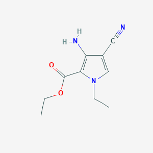 ethyl 3-amino-4-cyano-1-ethyl-1H-pyrrole-2-carboxylate