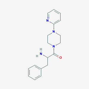 B2884593 2-Amino-3-phenyl-1-[4-(2-pyridyl)piperazino]-1-propanone CAS No. 1572133-03-9