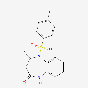 4-methyl-5-[(4-methylphenyl)sulfonyl]-1,3,4,5-tetrahydro-2H-1,5-benzodiazepin-2-one