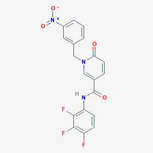 molecular formula C19H12F3N3O4 B2884605 1-(3-nitrobenzyl)-6-oxo-N-(2,3,4-trifluorophenyl)-1,6-dihydropyridine-3-carboxamide CAS No. 899970-59-3