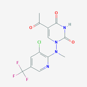 5-acetyl-1-[[3-chloro-5-(trifluoromethyl)-2-pyridinyl](methyl)amino]-2,4(1H,3H)-pyrimidinedione