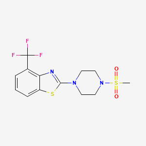 2-(4-(Methylsulfonyl)piperazin-1-yl)-4-(trifluoromethyl)benzo[d]thiazole