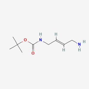 molecular formula C9H18N2O2 B2884623 tert-Butyl (4-aminobut-2-en-1-yl)carbamate CAS No. 146394-99-2; 1807939-98-5
