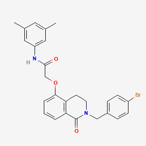 2-((2-(4-bromobenzyl)-1-oxo-1,2,3,4-tetrahydroisoquinolin-5-yl)oxy)-N-(3,5-dimethylphenyl)acetamide