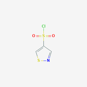 molecular formula C3H2ClNO2S2 B2884640 4-Isothiazolesulfonyl chloride CAS No. 88982-55-2