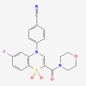 N-(sec-butyl)-1-{3-[(mesitylsulfonyl)amino]benzoyl}piperidine-3-carboxamide