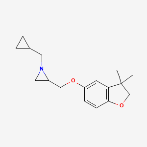 1-(Cyclopropylmethyl)-2-[(3,3-dimethyl-2H-1-benzofuran-5-yl)oxymethyl]aziridine