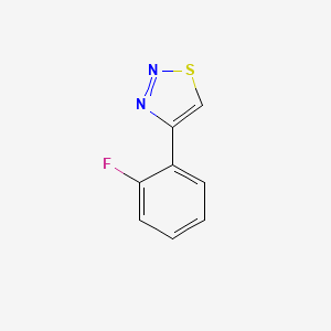 molecular formula C8H5FN2S B2884667 4-(2-Fluorophenyl)-1,2,3-thiadiazole CAS No. 1092475-31-4