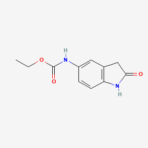 molecular formula C11H12N2O3 B2884686 乙基（2-氧代吲哚-5-基）氨基甲酸酯 CAS No. 921814-35-9