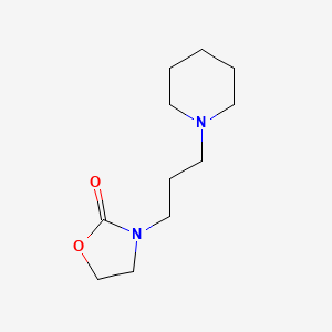 molecular formula C11H20N2O2 B2884687 3-(3-Piperidin-1-ylpropyl)-1,3-oxazolidin-2-one CAS No. 2004404-03-7