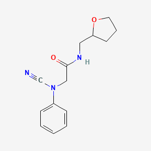 2-(N-Cyanoanilino)-N-(oxolan-2-ylmethyl)acetamide