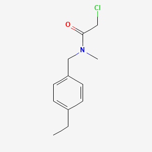 molecular formula C12H16ClNO B2884693 2-氯-N-(4-乙基苄基)-N-甲基乙酰胺 CAS No. 923162-76-9