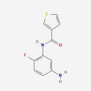 molecular formula C11H9FN2OS B2884704 N-(5-氨基-2-氟苯基)噻吩-3-羧酰胺 CAS No. 926232-04-4