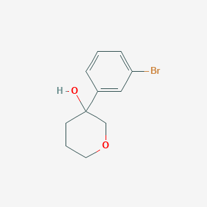 molecular formula C11H13BrO2 B2884709 3-(3-Bromophenyl)oxan-3-ol CAS No. 1781424-73-4