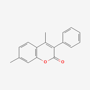 molecular formula C17H14O2 B2884719 4,7-Dimethyl-3-phenylcoumarin CAS No. 218932-55-9