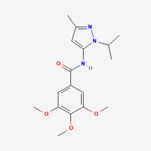 molecular formula C17H23N3O4 B2884723 N-(1-isopropyl-3-methyl-1H-pyrazol-5-yl)-3,4,5-trimethoxybenzamide CAS No. 1172304-51-6