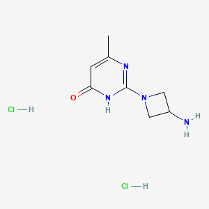 2-(3-Aminoazetidin-1-yl)-6-methylpyrimidin-4(3H)-one dihydrochloride
