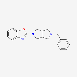molecular formula C20H21N3O B2884735 2-(2-Benzyl-1,3,3a,4,6,6a-hexahydropyrrolo[3,4-c]pyrrol-5-yl)-1,3-benzoxazole CAS No. 2380189-29-5