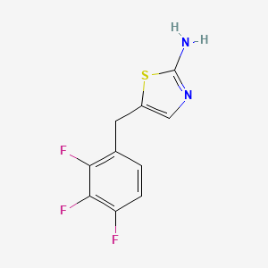 molecular formula C10H7F3N2S B2884739 5-[(2,3,4-Trifluorophenyl)methyl]-1,3-thiazol-2-amine CAS No. 926188-02-5