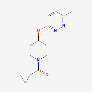 Cyclopropyl(4-((6-methylpyridazin-3-yl)oxy)piperidin-1-yl)methanone