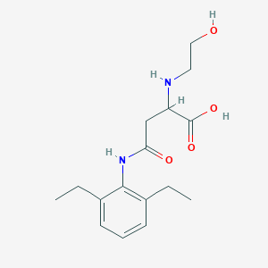 4-((2,6-Diethylphenyl)amino)-2-((2-hydroxyethyl)amino)-4-oxobutanoic acid