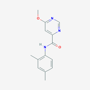 molecular formula C14H15N3O2 B2884755 N-(2,4-dimethylphenyl)-6-methoxypyrimidine-4-carboxamide CAS No. 2034282-10-3