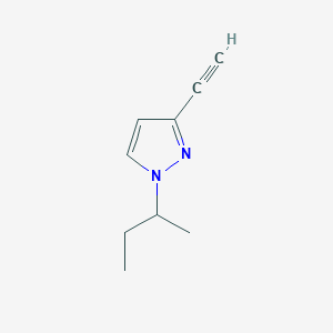 molecular formula C9H12N2 B2884813 1-Butan-2-yl-3-ethynylpyrazole CAS No. 1354704-78-1