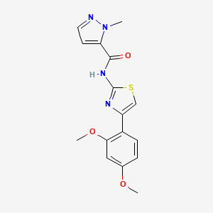 N-(4-(2,4-dimethoxyphenyl)thiazol-2-yl)-1-methyl-1H-pyrazole-5-carboxamide