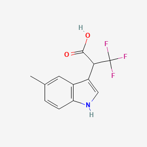 3,3,3-Trifluoro-2-(5-methyl-1H-indol-3-yl)propanoic acid