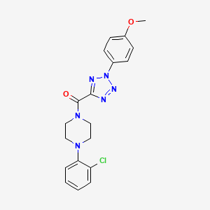 (4-(2-chlorophenyl)piperazin-1-yl)(2-(4-methoxyphenyl)-2H-tetrazol-5-yl)methanone