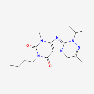 7-butyl-1-isopropyl-3,9-dimethyl-1,4-dihydro[1,2,4]triazino[3,4-f]purine-6,8(7H,9H)-dione