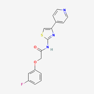 2-(3-fluorophenoxy)-N-(4-(pyridin-4-yl)thiazol-2-yl)acetamide