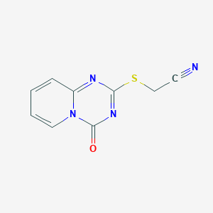 2-(4-Oxopyrido[1,2-a][1,3,5]triazin-2-yl)sulfanylacetonitrile