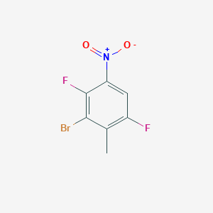molecular formula C7H4BrF2NO2 B2884920 3-Bromo-1,4-difluoro-2-methyl-5-nitrobenzene CAS No. 2092001-02-8