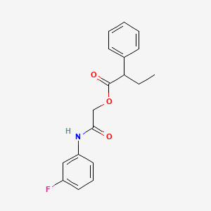2-((3-Fluorophenyl)amino)-2-oxoethyl 2-phenylbutanoate
