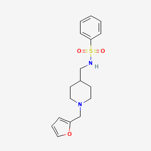 N-((1-(furan-2-ylmethyl)piperidin-4-yl)methyl)benzenesulfonamide