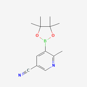 6-Methyl-5-(4,4,5,5-tetramethyl-1,3,2-dioxaborolan-2-yl)nicotinonitrile