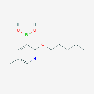 molecular formula C11H18BNO3 B2884977 5-Methyl-2-pentyloxypyridine-3-boronic acid CAS No. 2096329-55-2