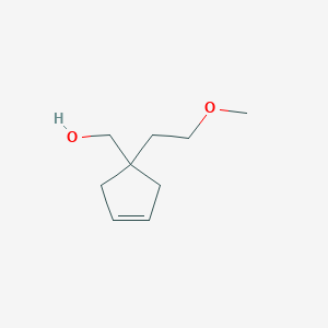 molecular formula C9H16O2 B2884983 [1-(2-Methoxyethyl)cyclopent-3-en-1-yl]methanol CAS No. 2013194-26-6