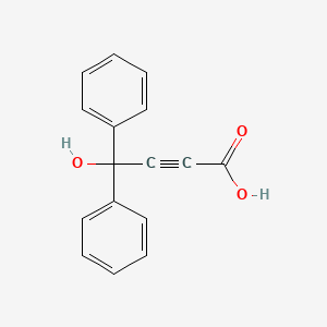4-Hydroxy-4,4-diphenylbut-2-ynoic acid